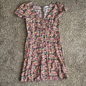 Maison Jules Multicolor Floral Dress